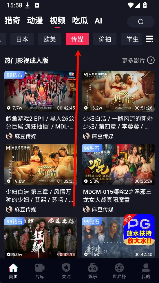 传媒与偷拍视频分类